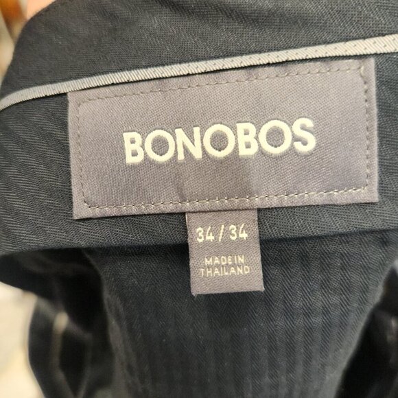 Bonobos Italian Stretch Wool Pants Comero Flexo Slim Cut Dark Navy - Size 34/34 - Picture 6 of 7